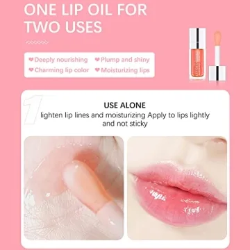 3Pcs Plumping Lip Oil Set for Hydrated, Glossy Lips