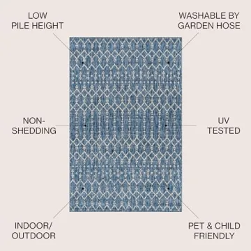 Ourika Moroccan Geometric Area Rug - Stylish & Durable