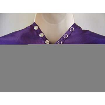 JNxcel Premium Quality Water Repellent Nylon/Polyester Fabric Hair Salon & Barber Hair Cutting & Shampoo Cape with Snap Closure (Purple Plum) …