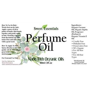 Cannabis Santal (Fresh-Type) - Fragrance/Perfume Oil - 2oz Made with Organic Oils - Spray on Perfume Oil - Alcohol & Preservative Free