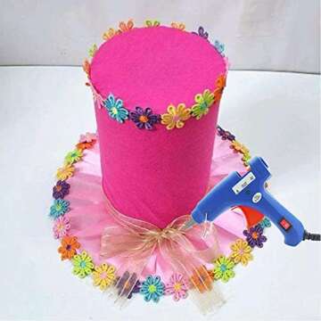 Hyshina Hot Melt Glue Gun Sticks, 24 Pack Low Temp Clear Full Size 7.5" Long x 0.27" Diameter, Compatible with Most Glue Guns, for DIY Gluing Art Craft Projects, Repair, Decoration, Sealing