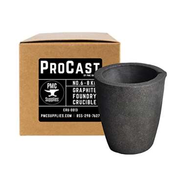 PMC Supplies LLC #6-8 Kg ProCast Foundry Clay Graphite Crucibles Cup Furnace Torch Melting Casting R...