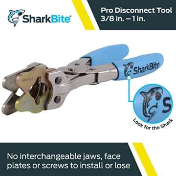 SharkBite 3/8 Inch to 1 Inch Pro Push to Connect Disconnect Tool