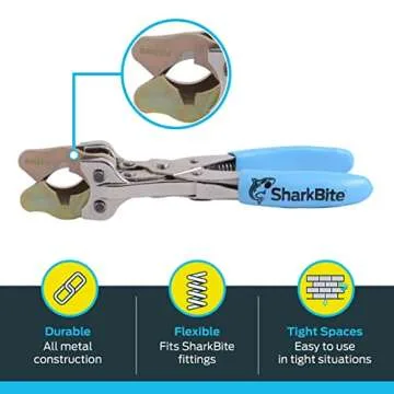 SharkBite Disconnect Tool for Easy Pipe Fittings Removal