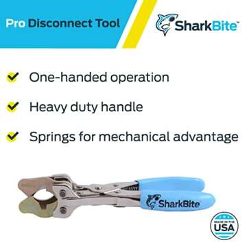 SharkBite Disconnect Tool for Easy Pipe Fittings Removal