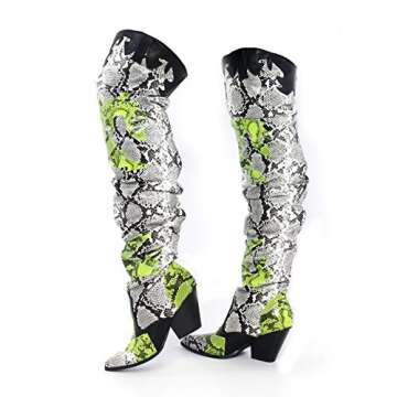 Cape Robbin Hilda Cowboy Boots for Women, Thigh High Over The Knee high Boots Western Cowgirl Boots ...
