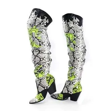 Cape Robbin Hilda Cowboy Boots for Women, Thigh High Over The Knee high Boots Western Cowgirl Boots ...