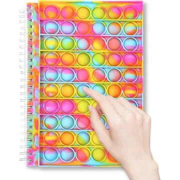 Fidget Spiral Notebook for Stress Relief & Fun