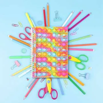 Fidget Spiral Notebook for Stress Relief & Fun