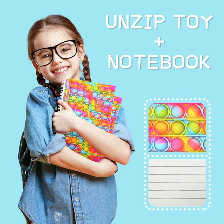 Fidget Spiral Notebook for Stress Relief & Fun