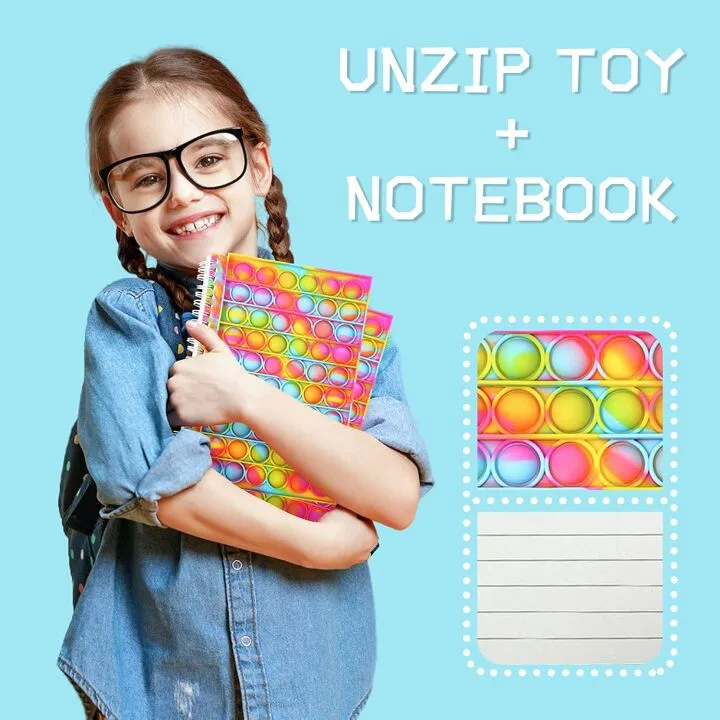 Fidget Spiral Notebook for Stress Relief & Fun