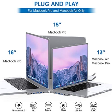 JoyGeek 8-in-1 USB C Hub Adapter for MacBook Pro