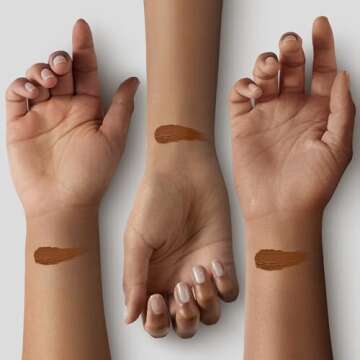 e.l.f. Hydrating Camo Concealer, Lightweight, Full Coverage, Long Lasting, Conceals, Corrects, Covers, Hydrates, Highlights, Deep Caramel, Satin Finish, 25 Shades, All-Day Wear, 0.20 Fl Oz