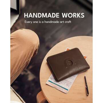 Leather Passport Holder with Airtag Slot - Travel Smart