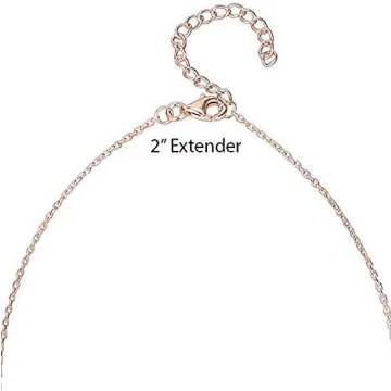 PAVOI Rose Gold Bezel-Set CZ Choker Necklace for Women