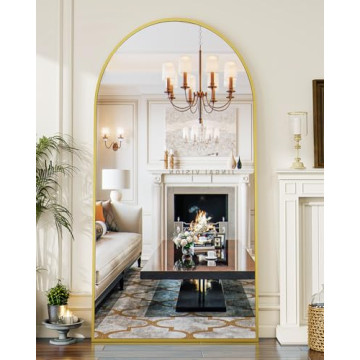 Koonmi 34"x76" Arched Full Length Mirror for Stylish Interiors