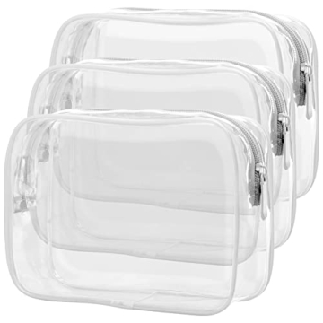Stylish PACKISM Clear Makeup Bags for Travel Organization