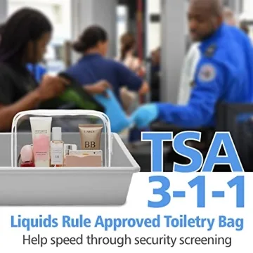 Stylish PACKISM Clear Makeup Bags for Travel Organization