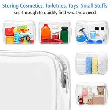 Stylish PACKISM Clear Makeup Bags for Travel Organization