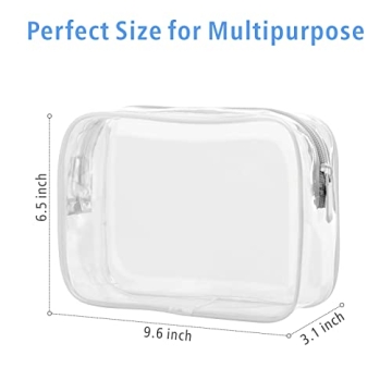 Stylish PACKISM Clear Makeup Bags for Travel Organization