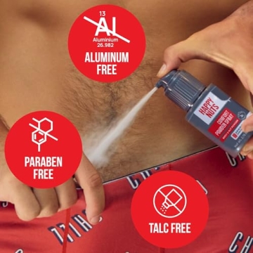 HAPPY NUTS Comfort Powder Spray - Aluminum-Free Deodorant