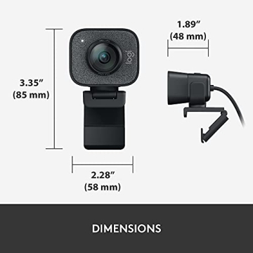 Logitech StreamCam Webcam for Quality Streaming and Content