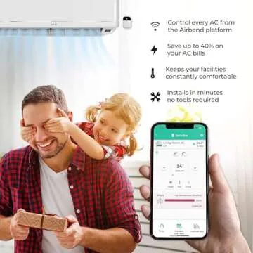 Sensibo Sky, Smart Wireless Air Conditioner Controller. Quick & Easy DIY Installation. Maintains Comfort with Energy Efficient. Automatic Wifi Thermostat Control App. Google, Alexa and Siri Compatible