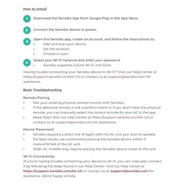 Sensibo Sky, Smart Wireless Air Conditioner Controller. Quick & Easy DIY Installation. Maintains Comfort with Energy Efficient. Automatic Wifi Thermostat Control App. Google, Alexa and Siri Compatible