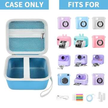 Bright & Durable Kids Instant Print Camera Case for DIY Photography Fun