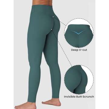 Sunzel Sunzfly Invisible Butt Scrunch Workout Leggings for Women, Butt Lifting High Waisted Gym Yoga...