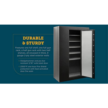 SnapSafe Super Titan Digital Modular Safe 75011 - Measures 59”H x 38”W x 17.5”D- Black