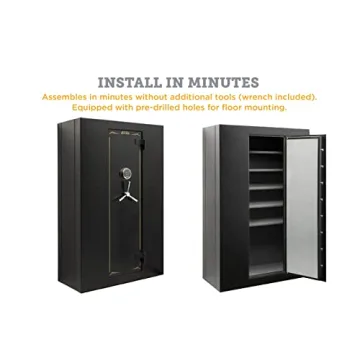 SnapSafe Super Titan Digital Modular Safe 75011 - Measures 59”H x 38”W x 17.5”D- Black