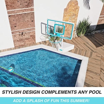 Adjustable Pool Basketball Hoop - Dunn-Rite Splash & Shoot