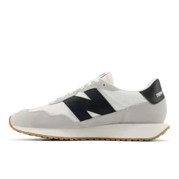 New Balance Men's 237 V1 Sneaker, White/Brighton Grey/Black, 8