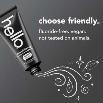 Hello Activated Charcoal Fluoride Free Whitening Toothpaste