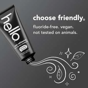 Hello Activated Charcoal Fluoride Free Whitening Toothpaste