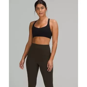 Shop Lululemon Free to Be Wild Strappy Sports Bra Black