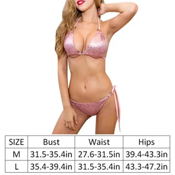 RARITYUS Sparkle Glitter Swimwear Sexy Sequin Bikini Beach Wear
