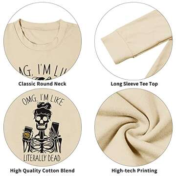 MOUSYA Halloween Skeleton Sweatshirt - Funny & Stylish