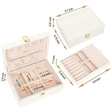 Voova Jewelry Box for Women - Chic & Practical Storage