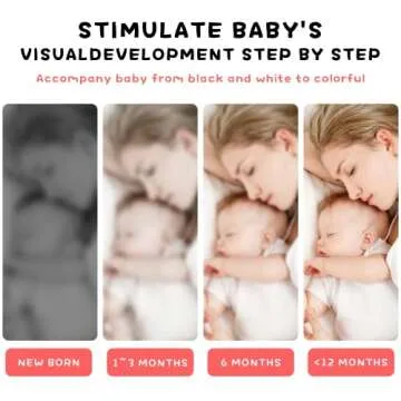 Richgv Newborn Baby Essentials, Black and White Baby Cards Toys 0-3-6 Months,Newborn Baby Stuff, High Contrast Toys for Infant 0-6 Months, 40 Pages Visual Stimulation Sensory Flash Cards for Babies