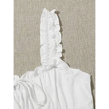 Verdusa Women's Chic Frill Trim Sleeveless Top for All Occasions