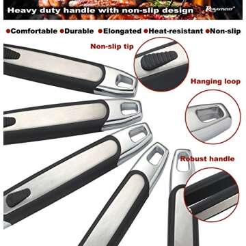 ROMANTICIST 21pc BBQ Grill Accessories Set - Premium Grill Tools