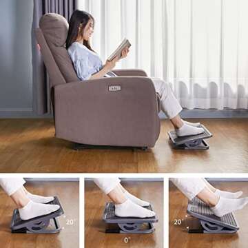 EUREKA Adjustable Footrest: Ergonomic Comfort for All