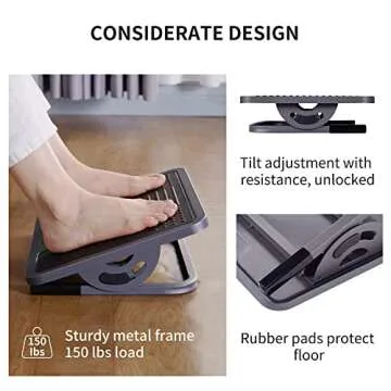 EUREKA Adjustable Footrest: Ergonomic Comfort for All