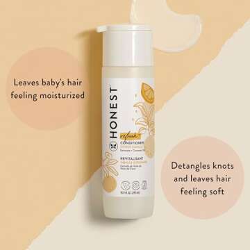 The Honest Company Silicone-Free Conditioner | Gentle for Baby | Naturally Derived, Tear-free, Hypoa...