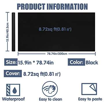 WADILE Peel and Stick, Self-Adhesive Removable Wallpaper, Decorative Wall Covering, Wallpaper for Bedroom and Rurniture Renovation