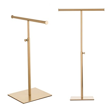 bjewego Tabletop Purse Display Stand - Set of Two Tabletop T Bar Handbag Display Stand - Adjustable ...