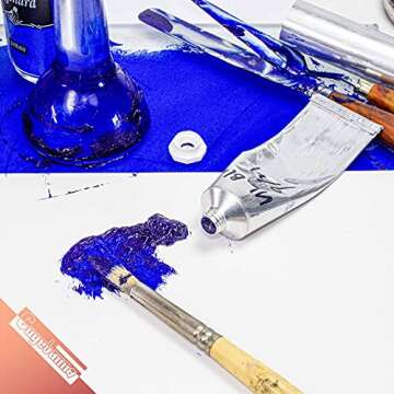 Empty Aluminum Paint Tubes for Making Paint and Store Remaining Paint, with Golden Yellow Epoxy Resin Coating, Perfect For Acrylics, Gouaches, Watercolors, Oils and any other paint medium