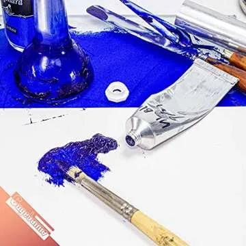 Empty Aluminum Paint Tubes for Making Paint and Store Remaining Paint, with Golden Yellow Epoxy Resin Coating, Perfect For Acrylics, Gouaches, Watercolors, Oils and any other paint medium